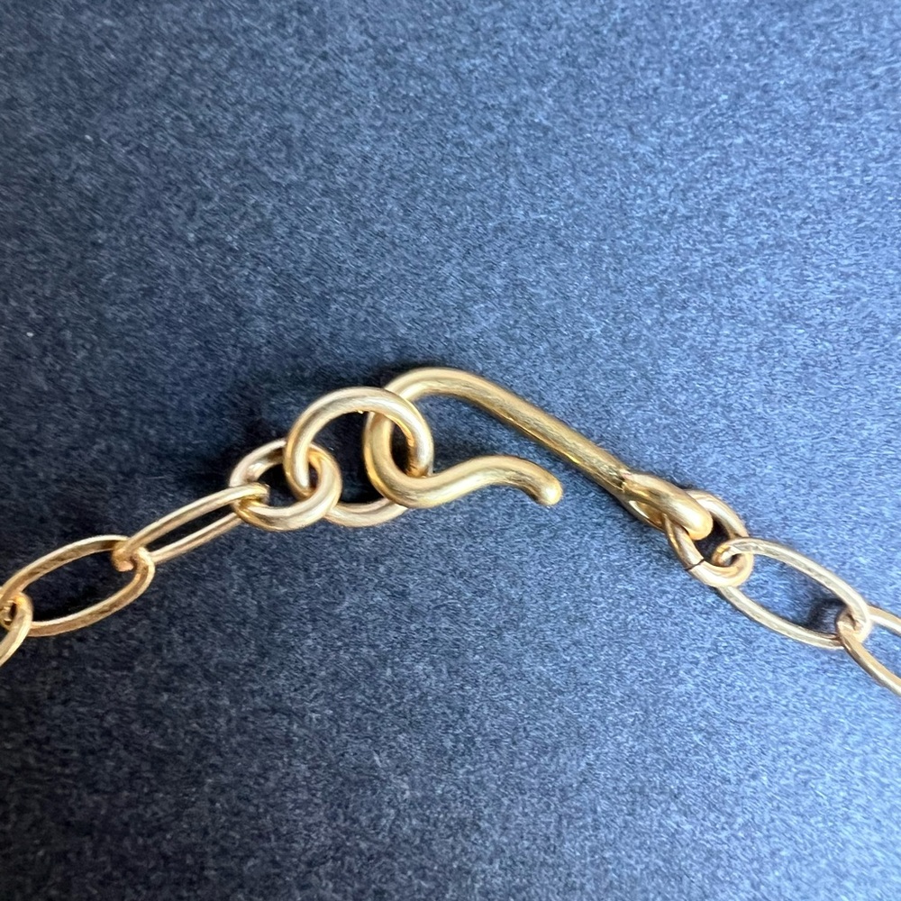 Madewell Gold Paperclip Chain Short Necklace - Picture 3 of 4